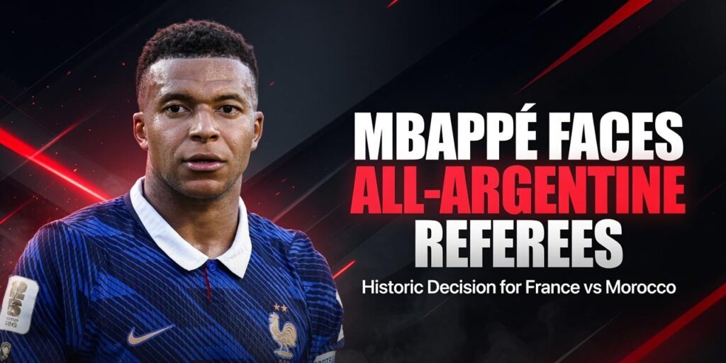 All Five Referees for France vs Morocco Will Be Argentine – Historic First
