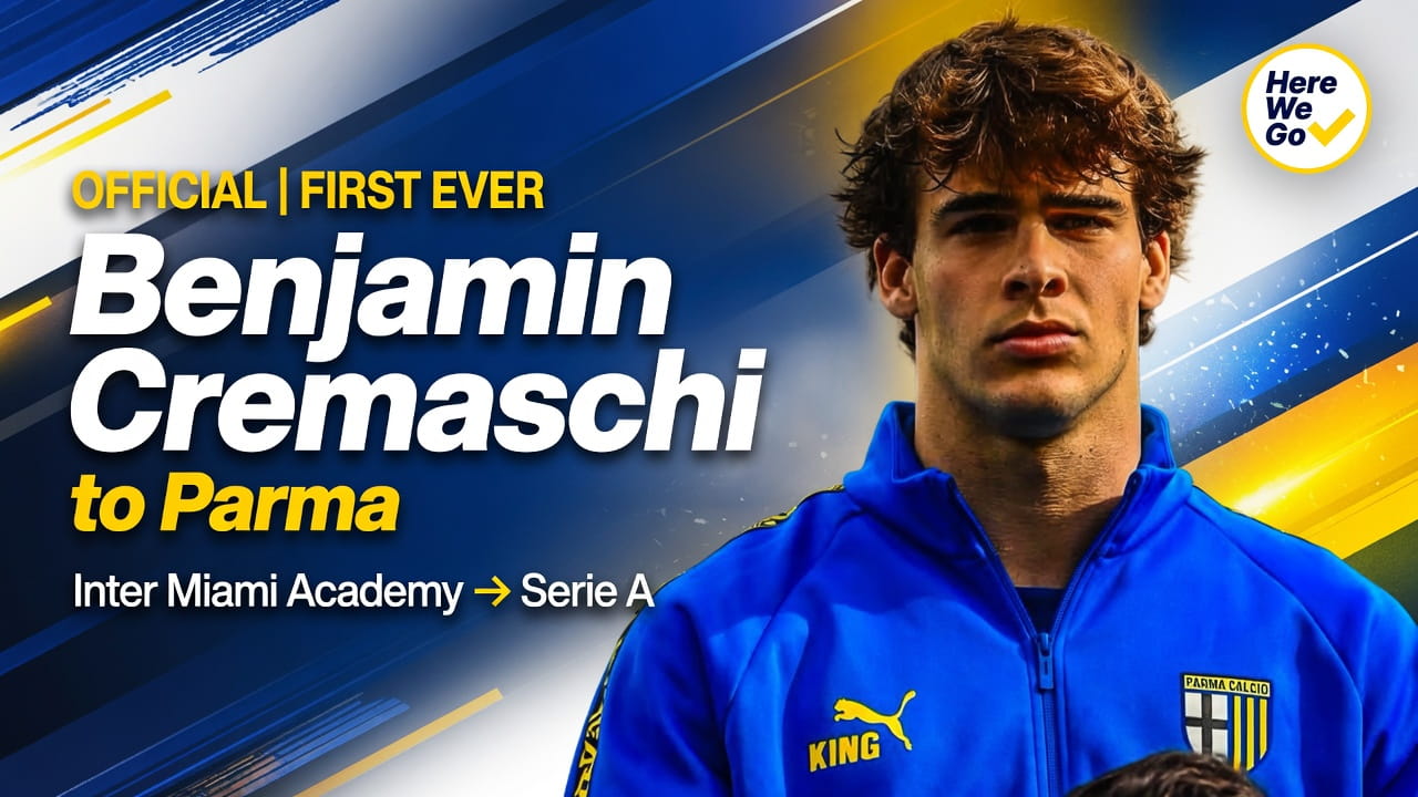 OFFICIAL | Benjamin Cremaschi Becomes First Inter Miami Academy Product to Join Europe’s Top Leagues – Permanent Move to Parma