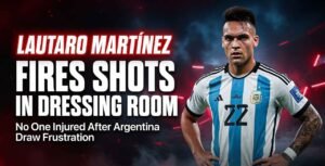 Lautaro Martínez Fires Shots in Argentina Dressing Room After Draw – No One Injured